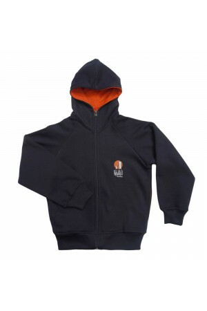 Agasalho de moletom com ziper e capuz