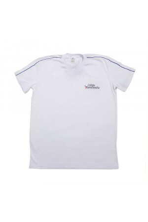 Camiseta branca manga curta Santa Amália