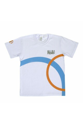 Camiseta manga curta Círculos Rosário