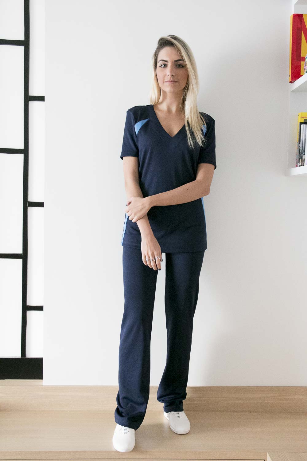 Conjunto de Helanca Azul Pallavitino